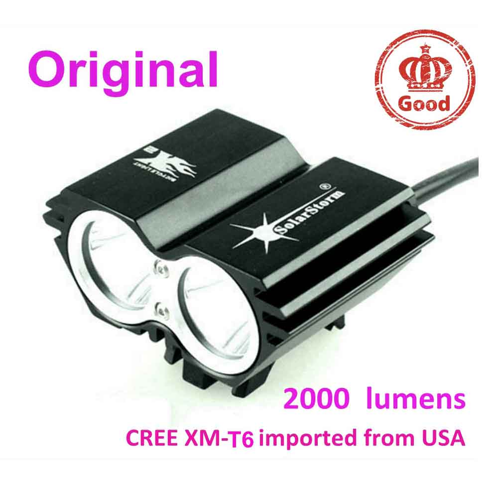 2000 lumen led CREE XM-T6 solarstorm x2 bicycle bike front light