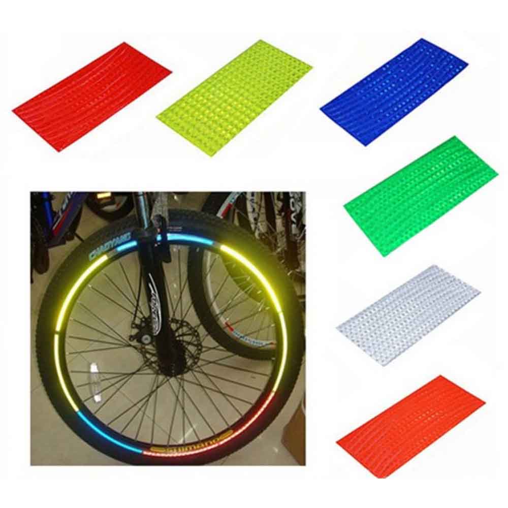 Colorful bicycle bike wheel Rim reflective tape stickers