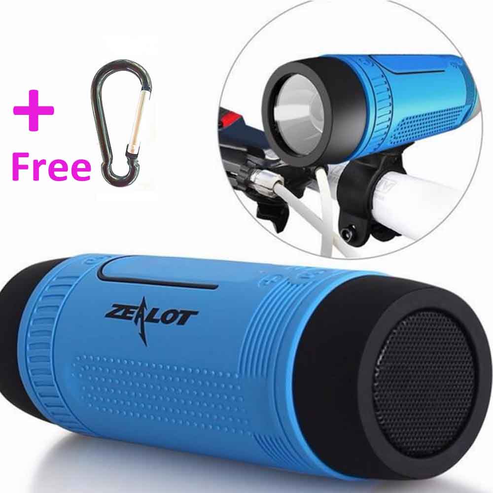 Zealot S1 bicycle bike cycling bluetooth speaker with led light
