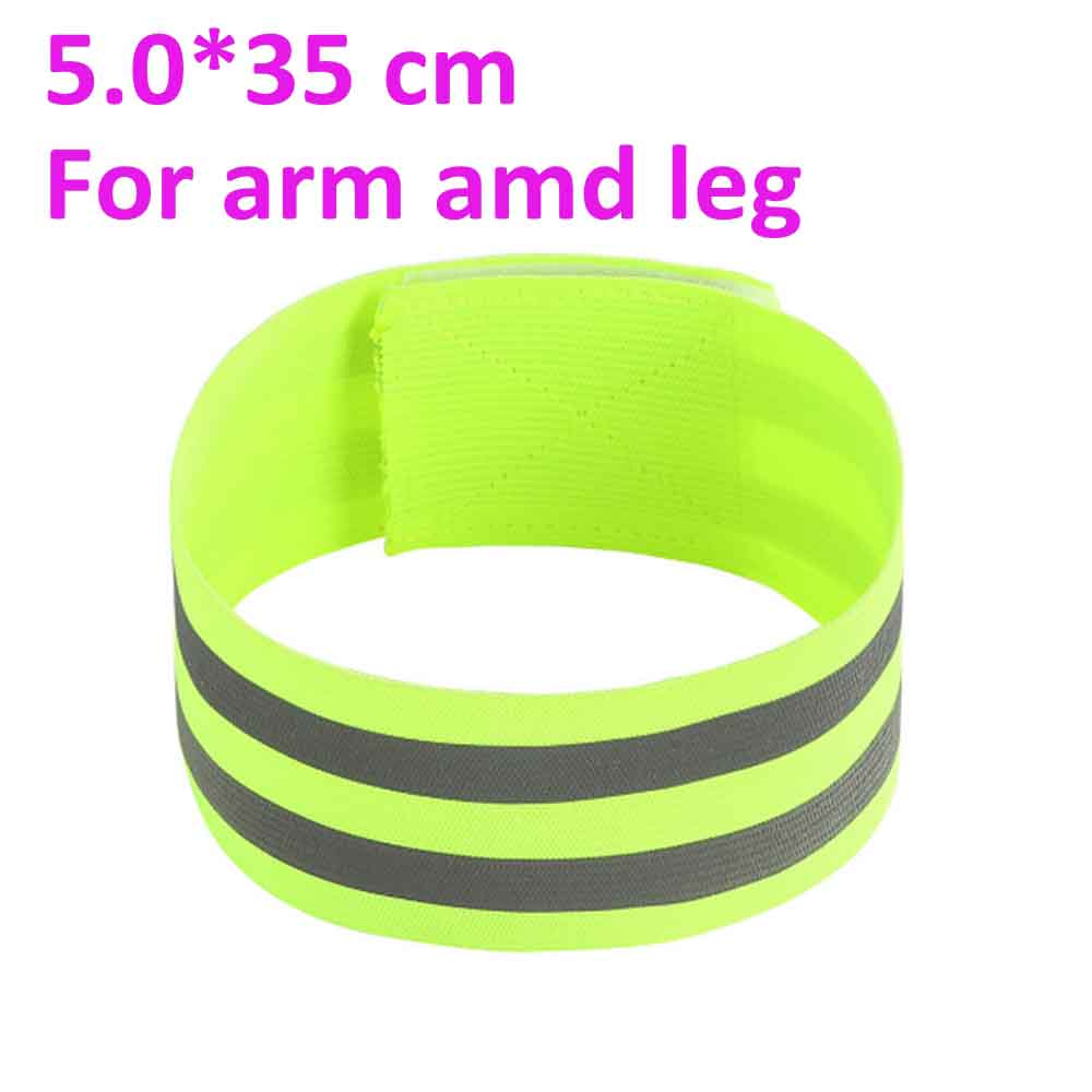 night running cycling sports hi viz arm leg reflective strap band