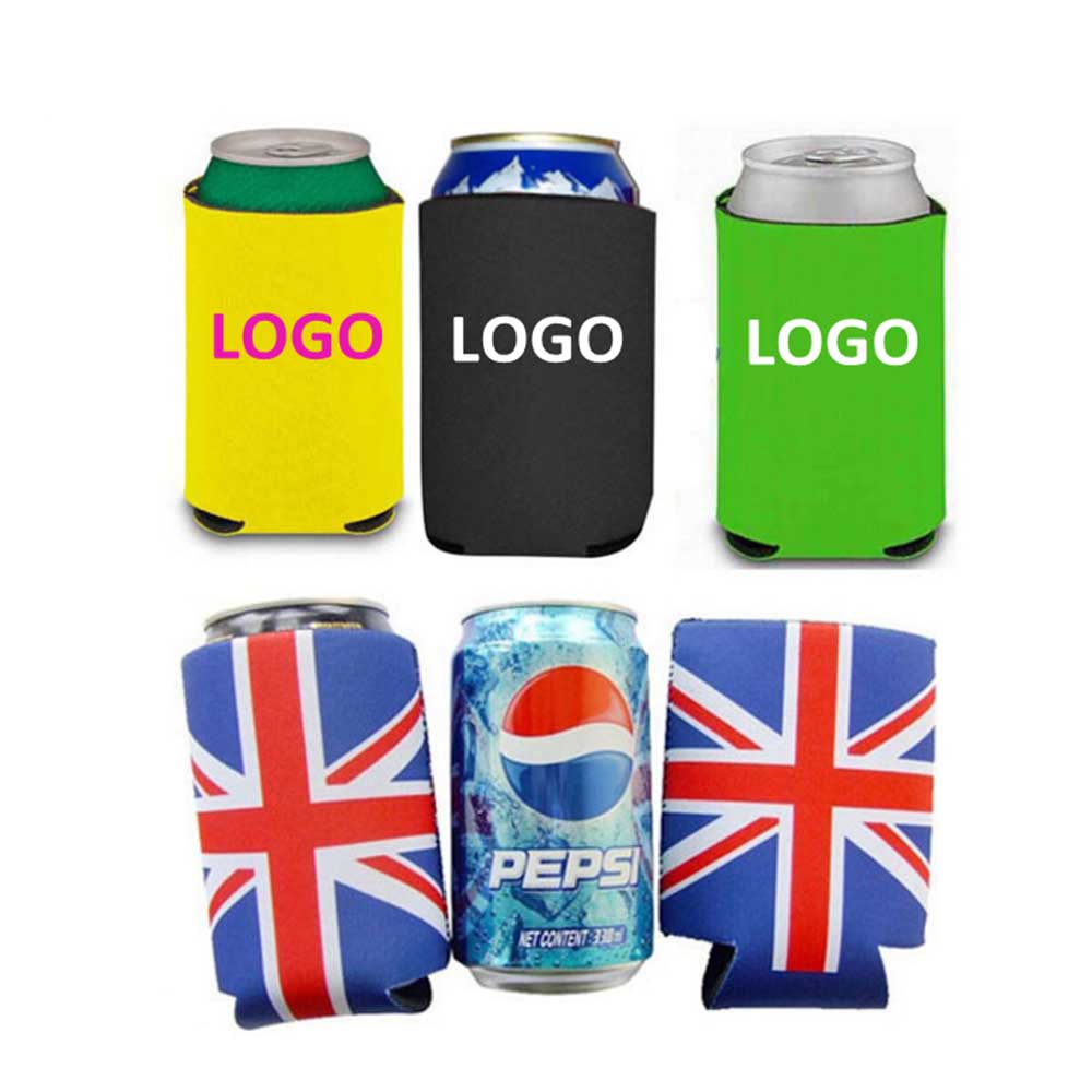logo custom neoprene Beer Can Cooler Sleeves Stubby holder cover
